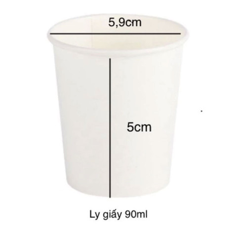 Ly giấy lạnh Bông Sen 90ml (3oz)