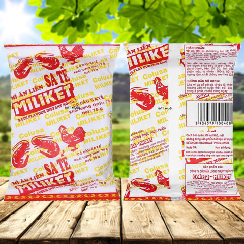 Mì sa tế Miliket gói 65gr x 30Mì sa tế Miliket gói 65gr x 30