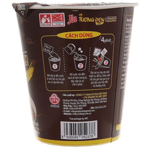 Mì tương đen Jin Ottogi thùng 15 ly