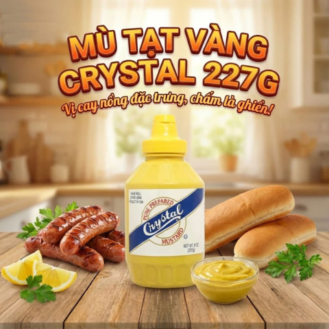 Mù tạt vàng Crystal 227g