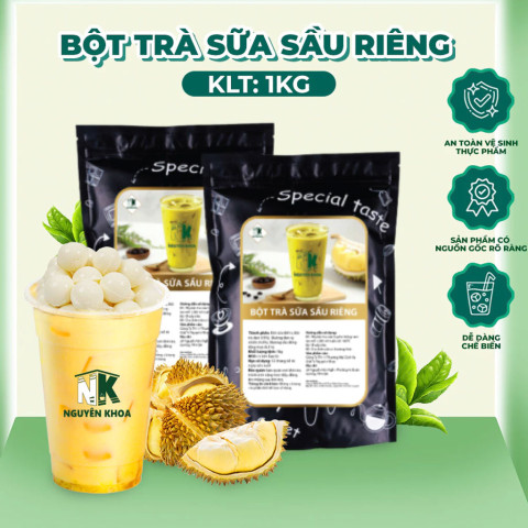 Bột Trà Sữa Sầu Riêng Nguyên Khoa 1kg
