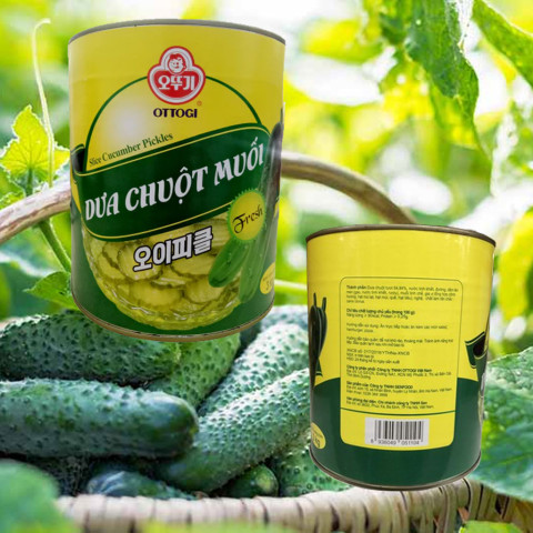 Dưa Chuột Muối Ottogi Slice Cucumber Pickles 3kg