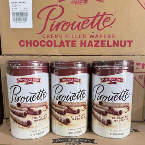 Bánh ống vị sô-cô-la hạt dẻ Pepperidge Farm Chocolate Hazelnut 382g
