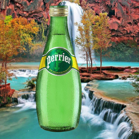 Nước khoáng thiên nhiên bổ sung ga từ nguồn Perrier B102727