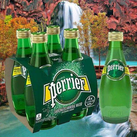 Nước khoáng thiên nhiên bổ sung ga từ nguồn Perrier B102727