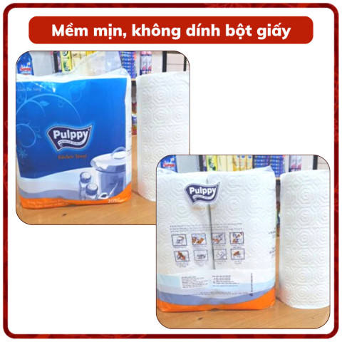 Khăn Giấy Đa Năng Pulppy xanh