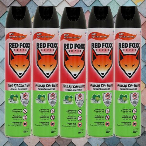 Bình xịt côn trùng Red Foxx Super hương chanh 600ml