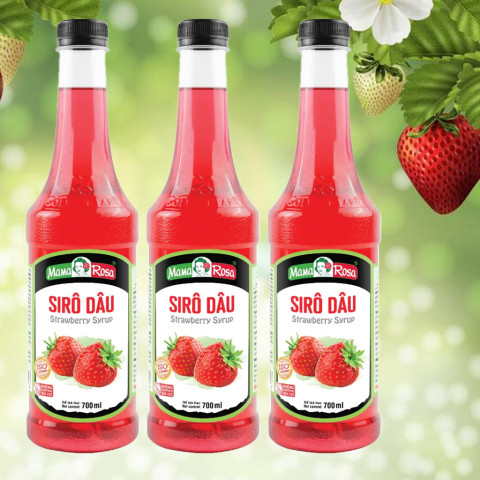 Sirô Dâu Mama Rosa Strawberry Syrup 700ml