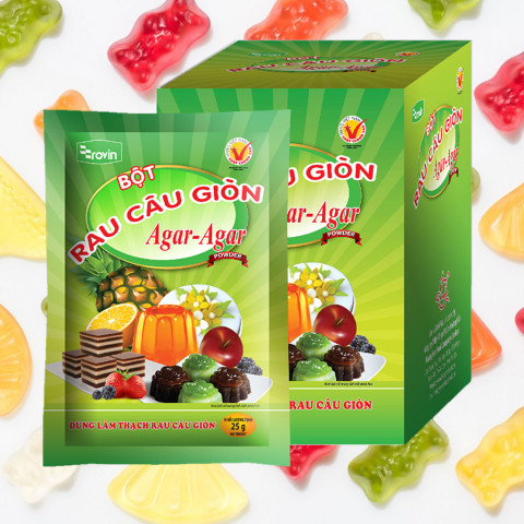 Bột rau câu giòn Agar Rovin 25g
