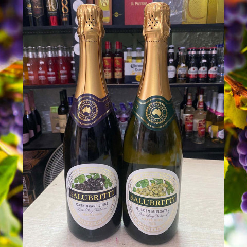 Nước Nho Nguyên Chất Có Ga Salubritti 750ml