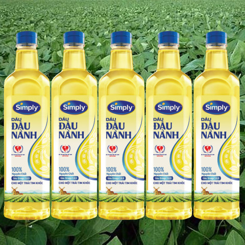 Dầu đậu nành nguyên chất Simply 400ml