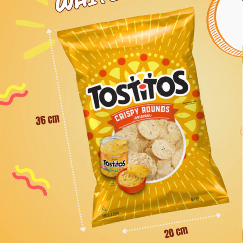 Snack bắp chiên tròn Tostitos Crispy Rounds 283.5g