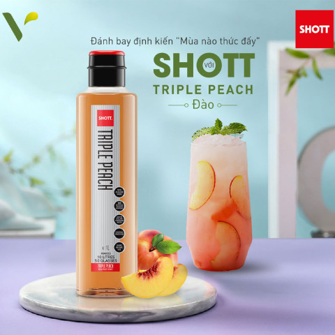 Syrup Shott Vị Đào Triple Peach 1L