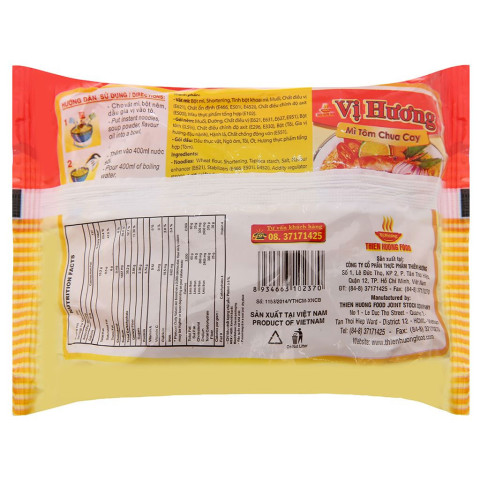 Mì tôm chua cay Vị Hương 65g x 30