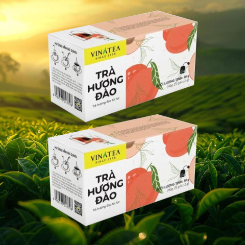 Trà Hương Đào túi lọc Vinatea 50g