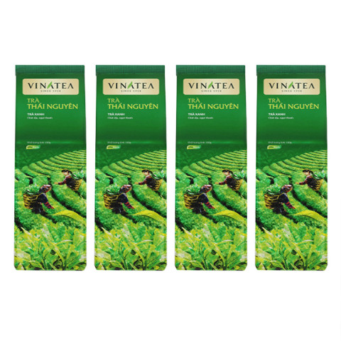 Trà xanh Thái Nguyên sợi rời túi HCk Vinatea 100g 