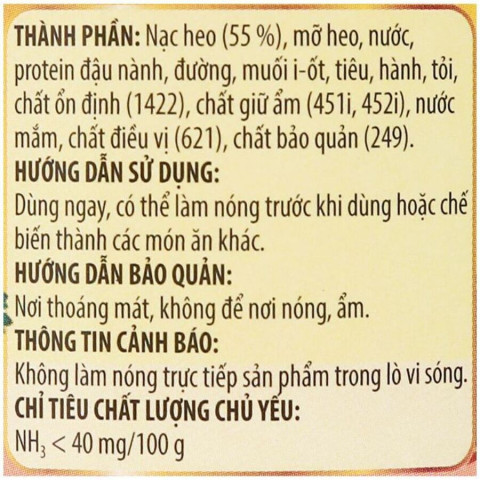 Heo hai lát Vissan 150g