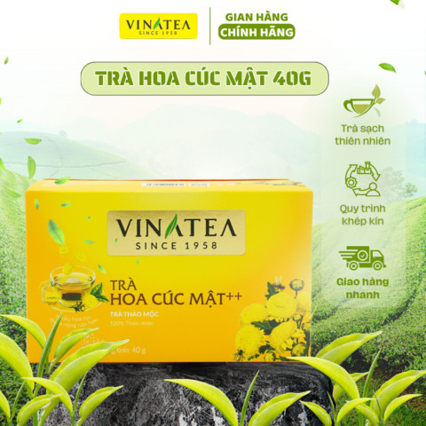 Trà hoa cúc mật ++ Vinatea túi lọc hộp 40g