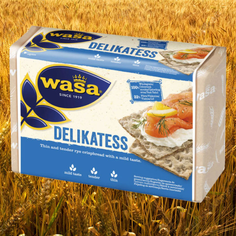Bánh lúa mạch nguyên hạt Wasa Delikatess 270g F122889