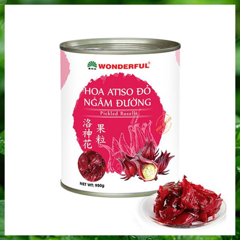 Hoa Atiso Đỏ Ngâm Đường Wonderful 950gr