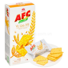 Bánh cracker vị lúa mì  AFC Dinh Dưỡng hộp 172g