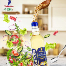 Dầu đậu nành nguyên chất Bee Soya Nakydaco 1L