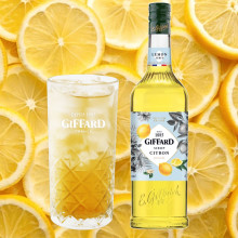 Sirô chanh vàng Giffard Lemon Syrup 1 lít