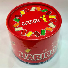 Kẹo dẻo Haribo collection hộp giấy tròn 192g F200069