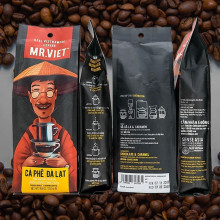 Cà phê hạt rang xay Mr. Viet 250g