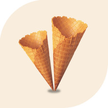 Bánh ốc quế cứng giòn vàng thùng 480 cái