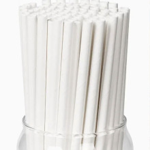 Ống hút giấy trắng size 6mm x 197mm