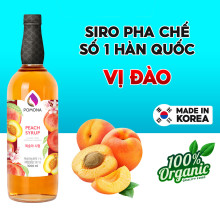 Sirô Đào Pomona Peach Syrup 1 lít