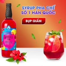 Sirô Hoa Bụp Giấm Pomona Hibiscus Syrup 1 lít