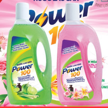 Nước lau sàn Power100 hương chanh sả 990g