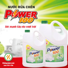 Nước rửa chén Power100 tinh dầu chanh 1.4kg