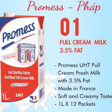 Sữa tươi nguyên kem Promess 1 lít