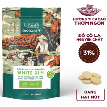 Sôcôla dạng nút trắng 31% Puratos White Chocolate 1kg