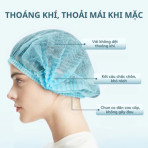 Nón con sâu trùm đầu gói 100 cái