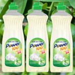 Nước rửa chén POWER100 tinh dầu chanh chai 400g